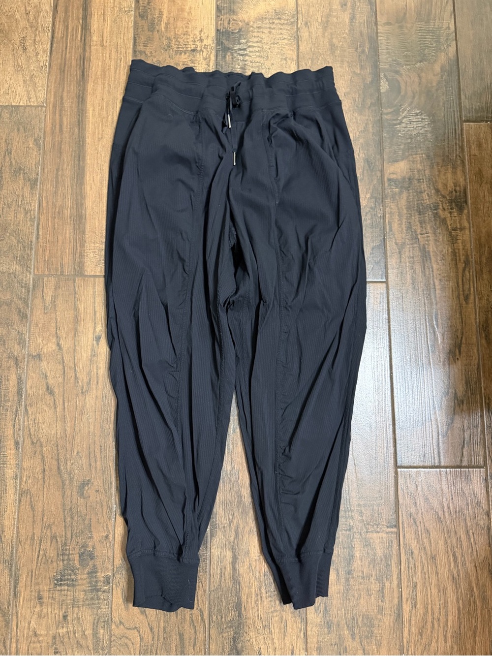 lululemon athletica Black Ribbed Track Joggers